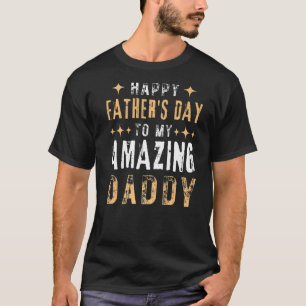 Camiseta Feliz Día del Padre a mi asombroso papá de hijo o