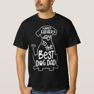Camiseta Feliz Día del Padre al mejor papá del perro