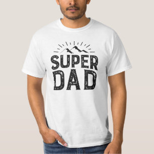 Camiseta Feliz Día del Padre, amor, padres, super papá
