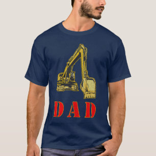 Camiseta Feliz Día del Padre constructor de equipo pesado P