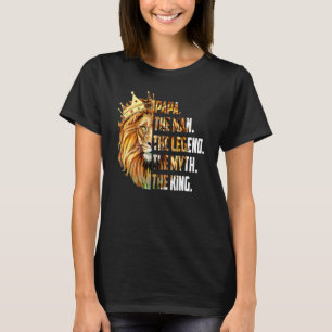 Camiseta Feliz Día del Padre El León Face Papa El Mito La P
