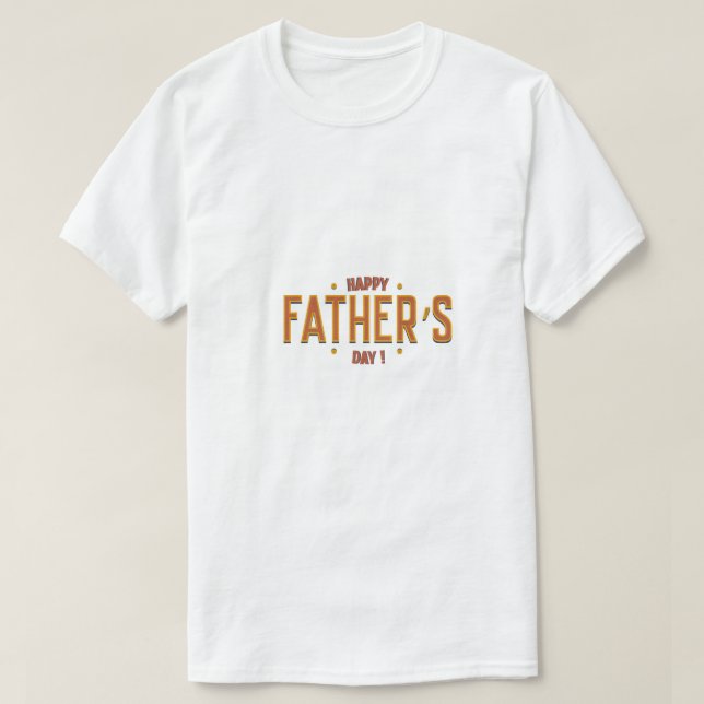 Camiseta Feliz Día del Padre - Famoso regalo para el mundo (Diseño del anverso)