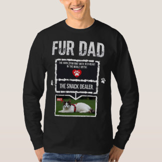 Camiseta Feliz Día del Padre, gato papá, amo a mi papá