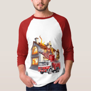 Camiseta Feliz Día del Padre, luchador contra incendios
