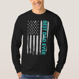 Camiseta Feliz Día del Padre mejor papá con nosotros, norte
