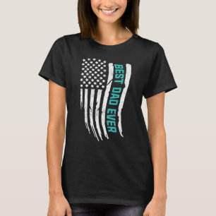 Camiseta Feliz Día del Padre mejor papá con nosotros, norte