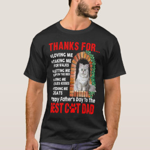 Camiseta Feliz Día del Padre Mejor Papá Gato Gato Lindo En 