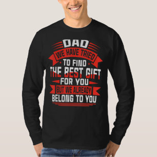 Camiseta Feliz Día del Padre mejor para papá de hijo de hij