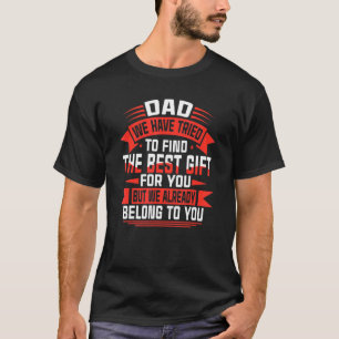 Camiseta Feliz Día del Padre mejor para papá de hijo de hij