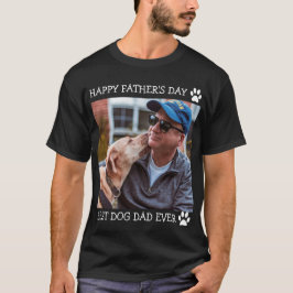 Camiseta Feliz Día del Padre mejor perro papá Personalizado