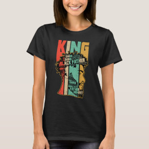 Camiseta Feliz Día del Padre Negro Definición Retro