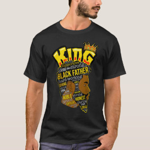 Camiseta Feliz Día del Padre Negro Rey Africano