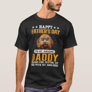 Camiseta Feliz Día del Padre, papá de Cockerpoo para los ho