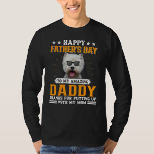 Camiseta Feliz Día del Padre, papá del perro occidental par