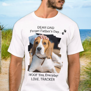Camiseta Feliz Día del Padre que te saludo papá del perro d