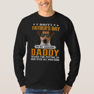 Camiseta Feliz Día del Padre Rat Terrier Perro Papá para lo