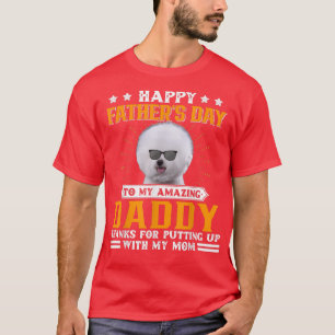 Camiseta Feliz Día del Padre Regalos de Papá Noel de Bichon