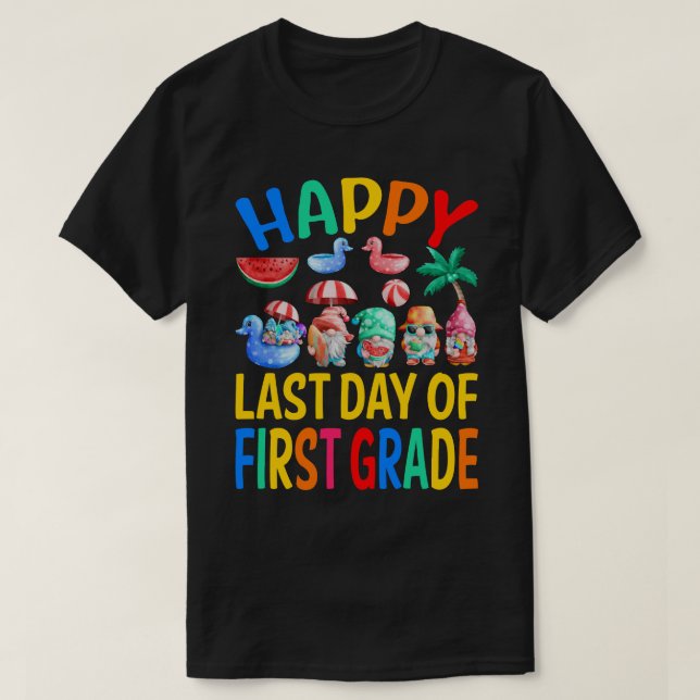Camiseta Feliz Día Del Primer Grado Estudiantil (Diseño del anverso)
