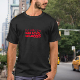 Camiseta Feliz Día del Primer Padre, humor de la carta roja