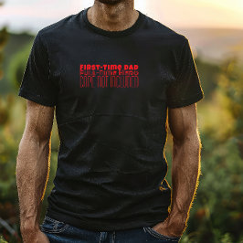 Camiseta Feliz Día del Primer Padre, humor de la carta roja