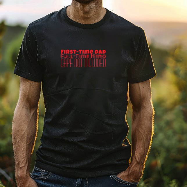 Camiseta Feliz Día del Primer Padre, humor de la carta roja (Subido por el creador)