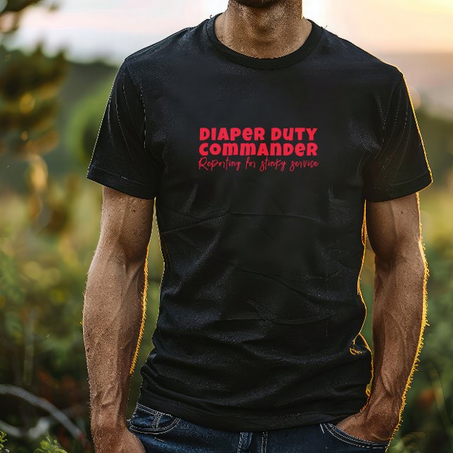 Camiseta Feliz Día del Primer Padre, humor de la carta roja (Subido por el creador)