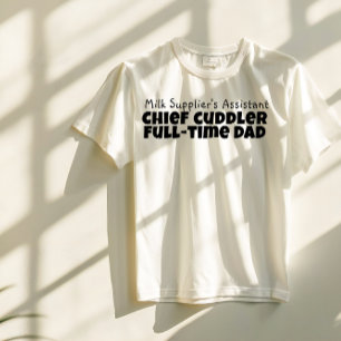 Camiseta Feliz Día del Primer Padre humor negro de la letra