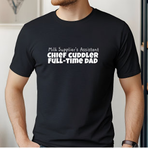 Camiseta Feliz Día del Primer Padre humor negro de la letra