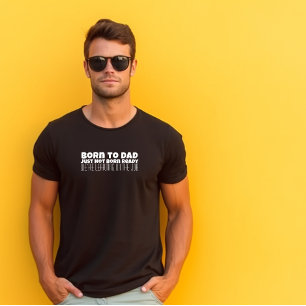 Camiseta Feliz Día del Primer Padre humor negro de la letra