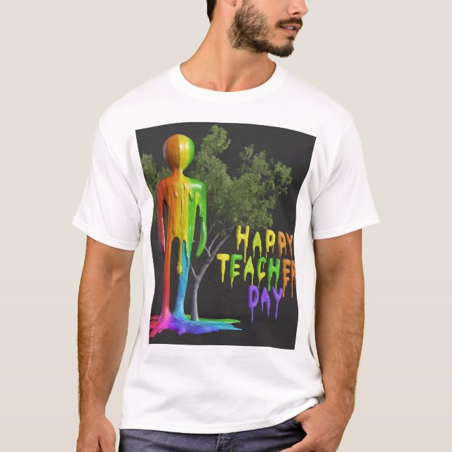 Camiseta "Feliz Día del Profesor: Diseño de Tributo Especia (Anverso)
