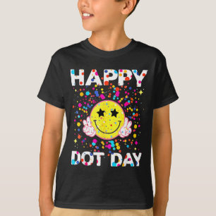 Camiseta Feliz Día del Punto Niños Niñas Colorido 