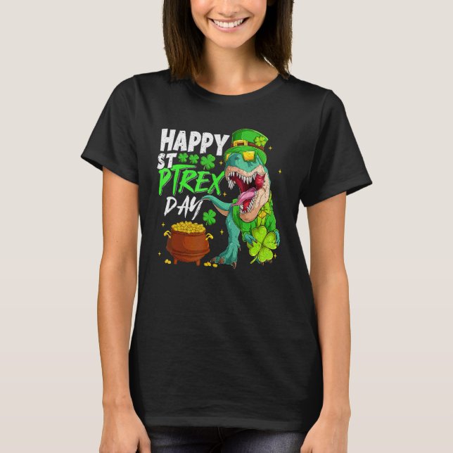 Camiseta Feliz Día del Rex de St. Pat Funny St Patrick Cute (Anverso)