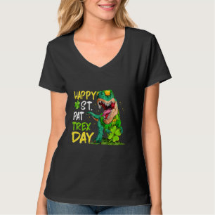 Camiseta Feliz Día del Rex de St Pat Niños Dino Saint Patri