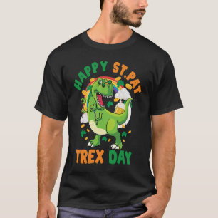 Camiseta Feliz Día del Rex St. Pat. Dinosaur Rex St Patrick