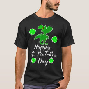 Camiseta Feliz Día del Rex St Pat Para Rex Dinosaur Funny S
