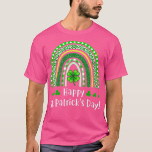 Camiseta Feliz Día del Santo Patrón 2021 Rainbow Shamrock