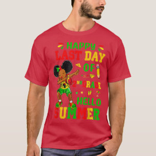 Camiseta Feliz Día del Segundo Grado Dabbing Black Chicas J