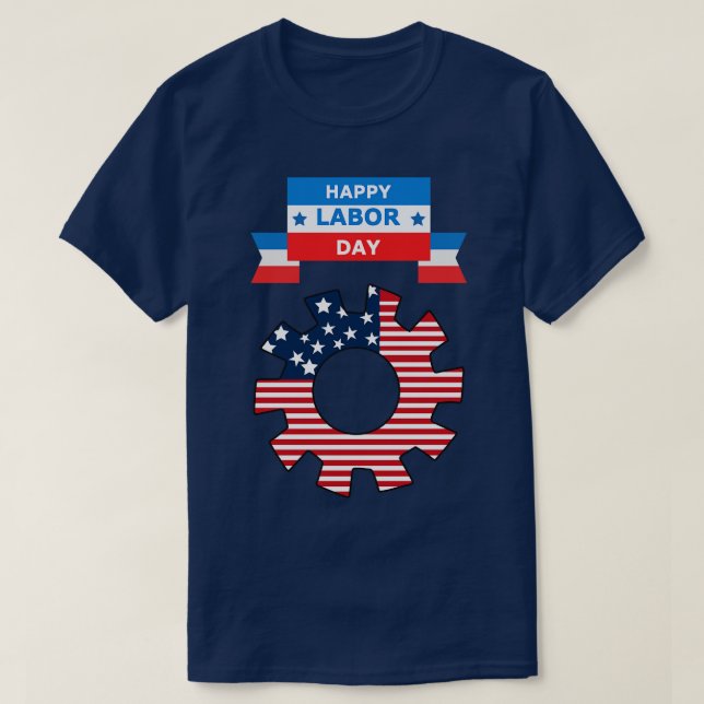 Camiseta Feliz Día del Trabajo (Diseño del anverso)
