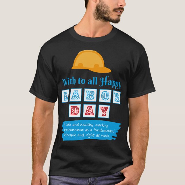 Camiseta Feliz Día del Trabajo (Anverso)