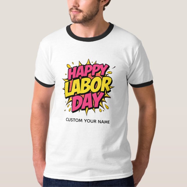 Camiseta Feliz día del trabajo (Anverso)