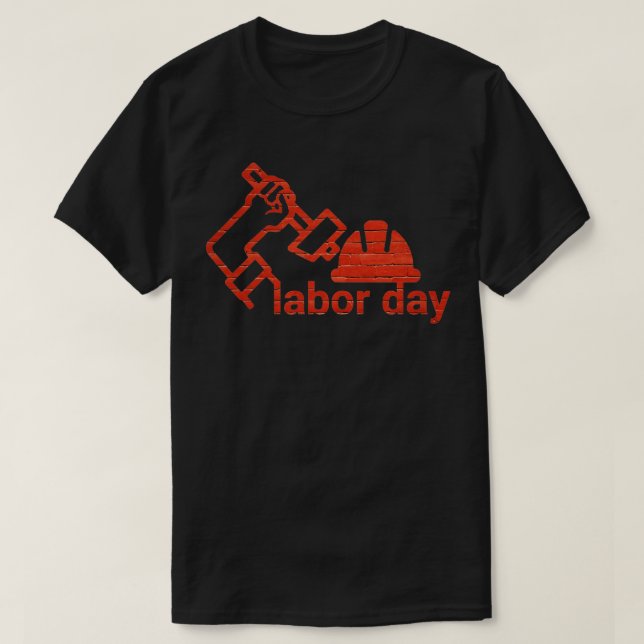 Camiseta Feliz Día del Trabajo (Diseño del anverso)