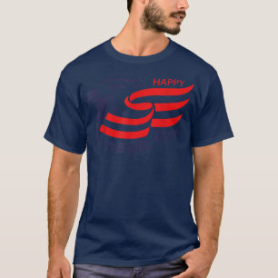 Camiseta Feliz Día del Trabajo 2022 Águila Bandera de Estad