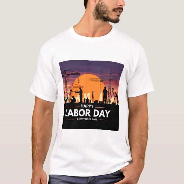 Camiseta feliz Día del Trabajo 2025 (Anverso)