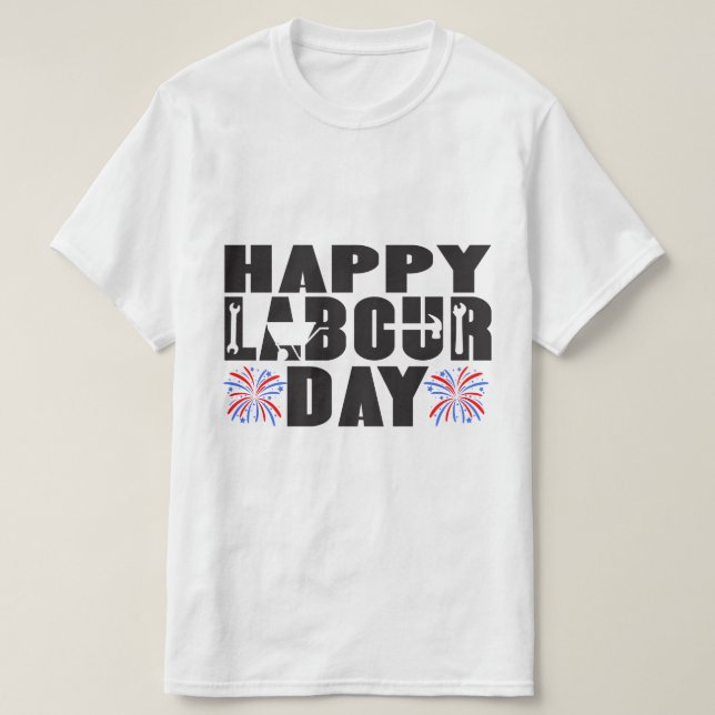 Camiseta Feliz Día del Trabajo Camisas para toda la profesi (Diseño del anverso)
