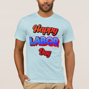 Camiseta Feliz Día del Trabajo – Concepto de Fuerza y Agrad