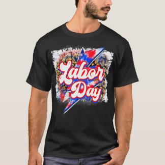 Camiseta Feliz Día del Trabajo, corbata patriótica, trabajo