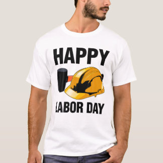 Camiseta Feliz Día Del Trabajo En El Movimiento Estadounide