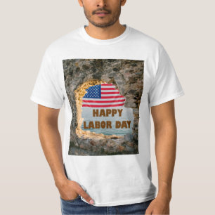 Camiseta Feliz día del trabajo en usa