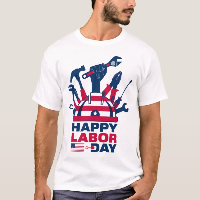 Camiseta Feliz día del trabajo, Libertad para tu vida (Anverso)