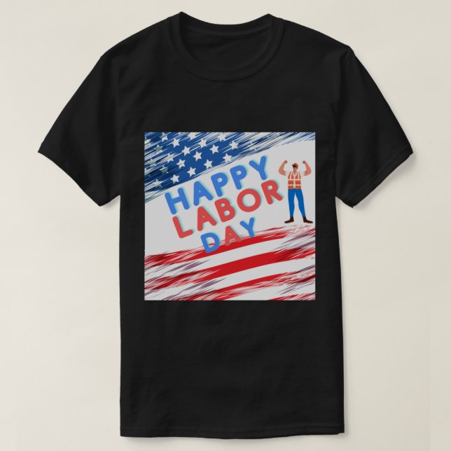 Camiseta feliz día del trabajo nueva york, feliz bahía del  (Diseño del anverso)